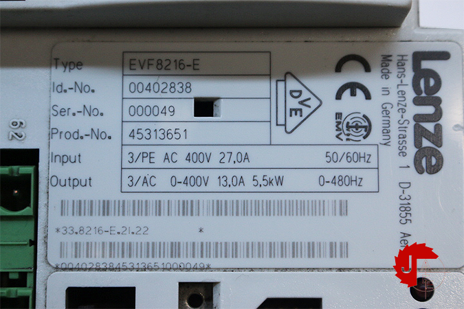 Lenze EVF8216-E Frequency inverter