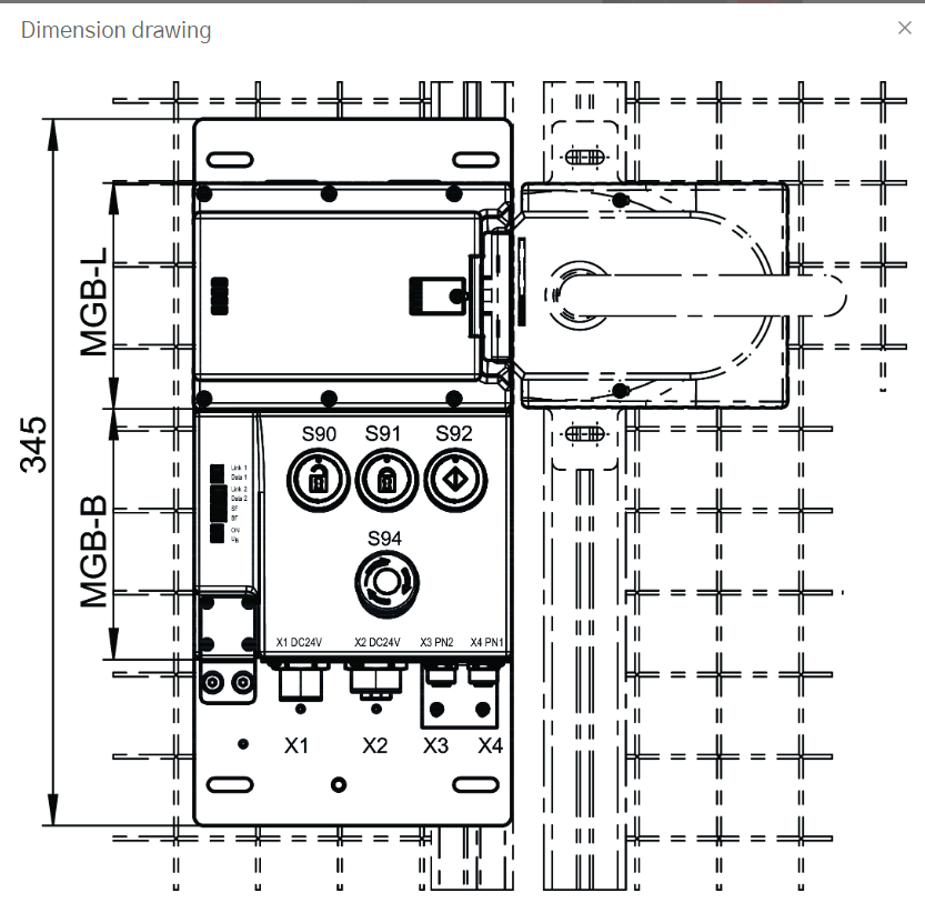 EUCHNER MGB-L1B-PNA-R-12733 Evaluation module and bus module - Image 2