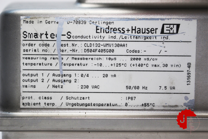 Endress+Hauser Smartec CLD132 Conductivity compact device Smartec-S CLD132-WMV130AA1