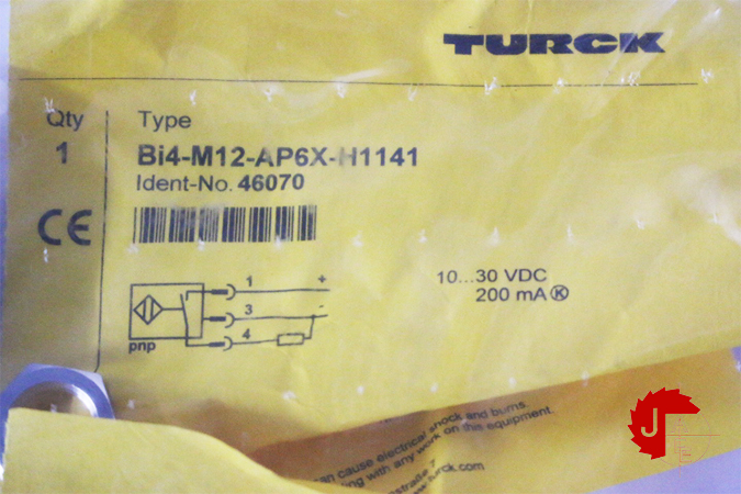 TURCK Bi4-M12-AP6X-H1141 Inductive Sensor – With Increased Switching Distance 46070