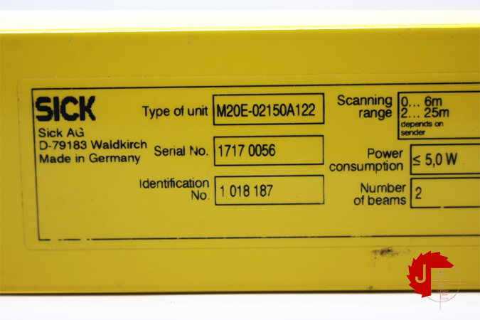 SICK M20E-02150A122 Safety light-beam sensors: M2000 Standard 1018187