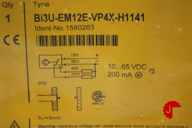 TURCK Bi3U-EM12E-VP4X-H1141 Inductive Sensor