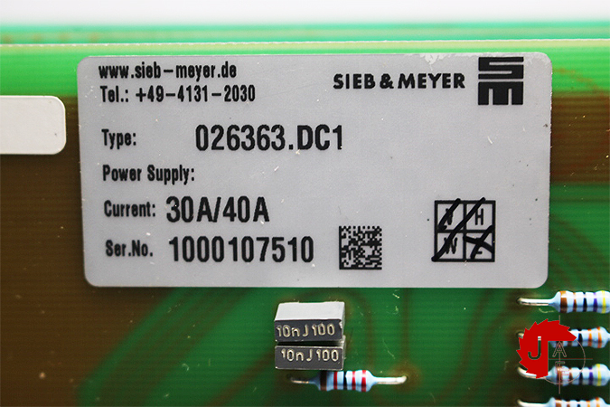 SIEB & MEYER 26.36.3 AC-SERVO