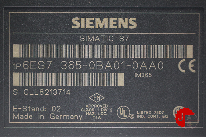 SIEMENS 6ES7 365-0BA01-0AA0 Connection IM 365 for connection of an extension rack without C bus, 2 modules+ connecting cable 1 m
