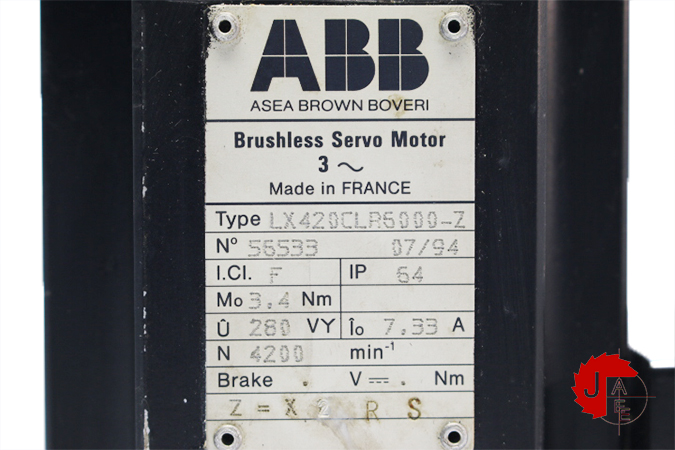ABB LX420CLR6000-Z Brushless Servo Motor