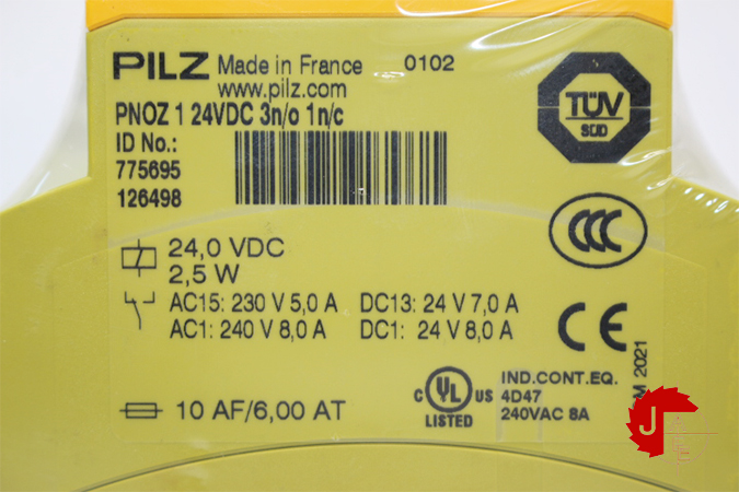 Pilz PNOZ 1 24VDC 3n/o 1n/c Safety Relay