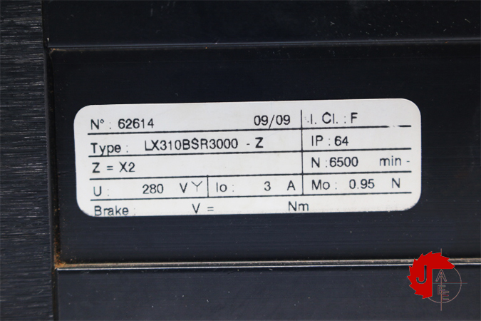 Parker LX310BSR3000-Z SSD Drives Brushless Servo Motor