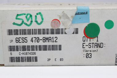 SIEMENS 6ES5 470-8MA12 ANALOG OUTPUT MODULE
