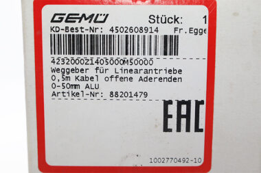 GEMU 4232000Z1405000M50000 Position sensors for linear drives 88201479