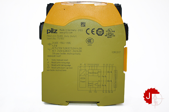 Pilz PNOZ s5 C 24VDC 2n/o 2n/o t Safety Relay