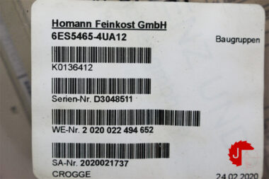 SIEMENS 6ES5 465-4UA12 SIMATIC S5, 465 ANALOG INPUT NON-FLOATING