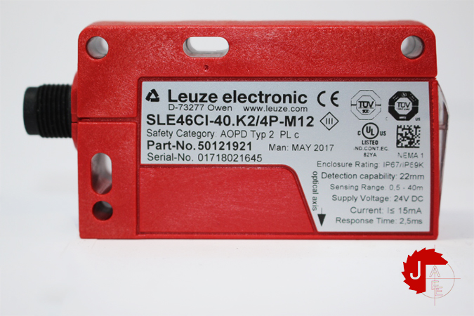 Leuze SLE46CI-40.K2/4P-M12 Single light beam safety device receiver