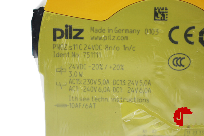 Pilz PNOZ s11C 24VDC 8n/o 1n/c Safety Relay 750111