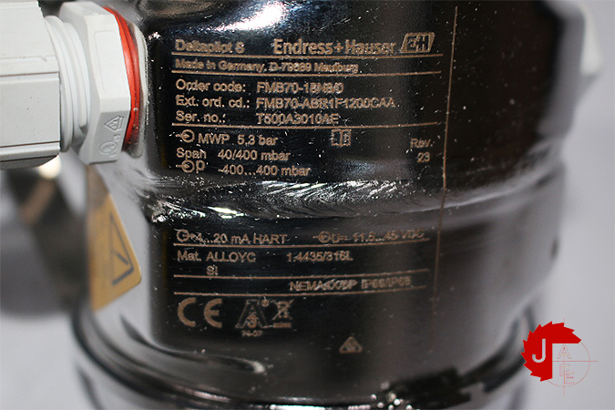 Endress+Hauser Deltapilot FMB70 Hydrostatic Level measurement Deltapilot S FMB70-18N8/0