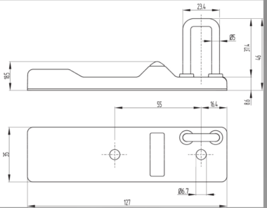 SCHMERSAL AZ/AZM300-B1 Actuator for AZM300 Solenoid Interlock 101218025
