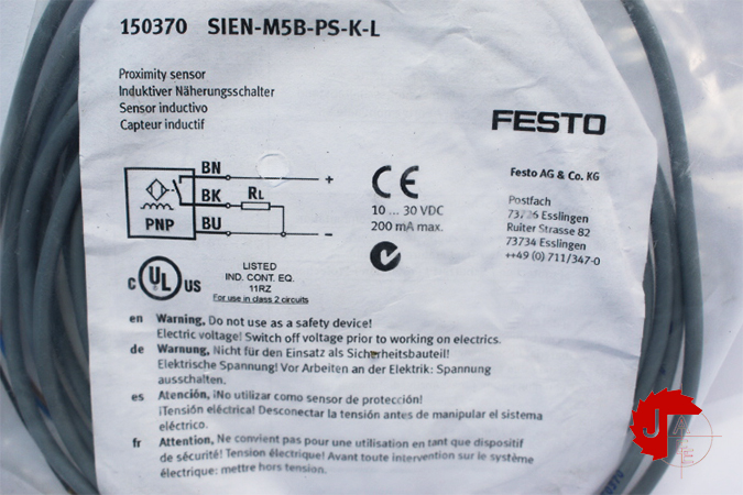 FESTO SIEN-M5B-PS-K-L Proximity sensor 150370