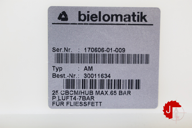 bielomatik AM 30011634 SINGLE PISTON PUMP (capacitive level control)