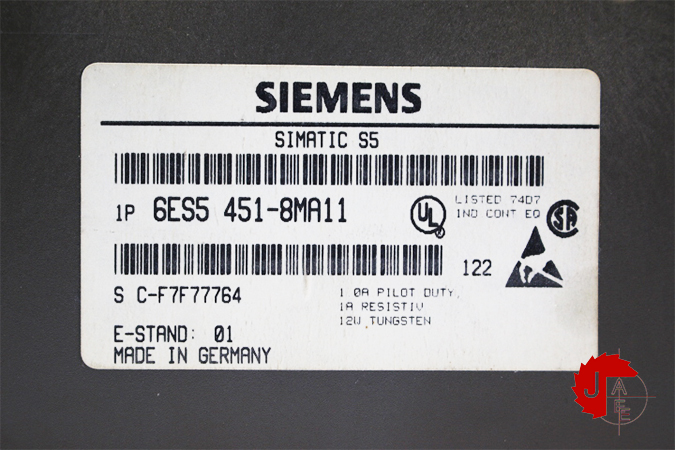SIEMENS 6ES5 451-8MA11 SIMATIC S5, Digital output 451 Isolated 