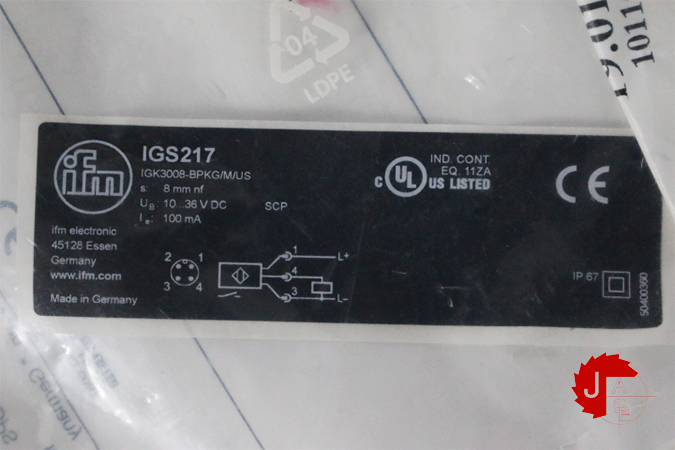 IFM electronic IGS217 Inductive sensor IGK3008-BPKG/M/US-104-DPS - Image 3