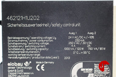 elobau 462121H1U202 Safety relay 46212