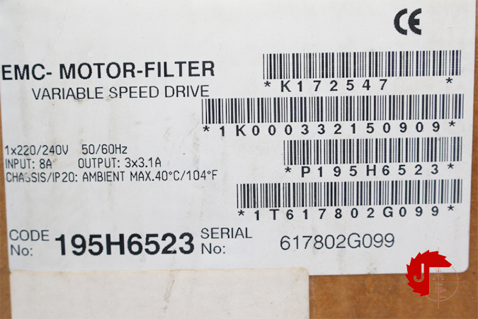 Danfoss EMC-MOTOR-FILTER 195H6523