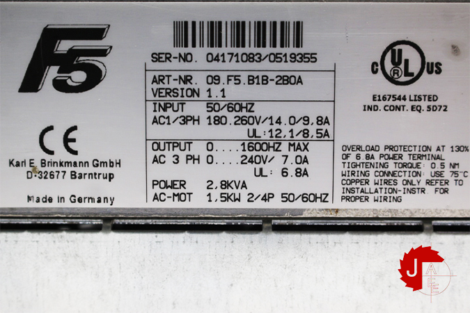 KEB 09.F5.B1B-2B0A Drive speed controller - Image 2