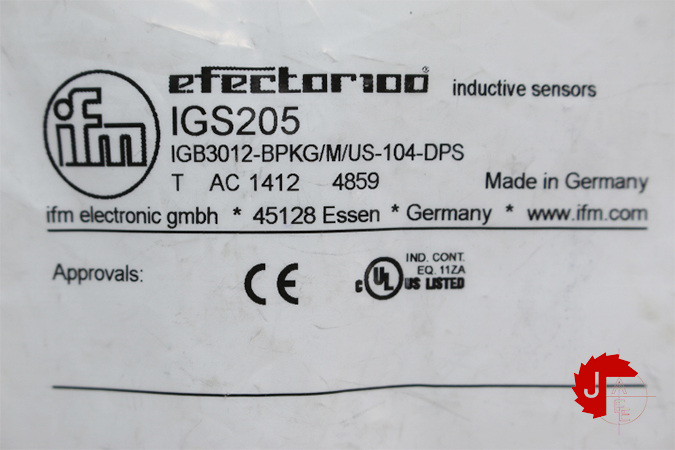 IFM electronic IGB3012-BPKG/US-104 Inductive sensor