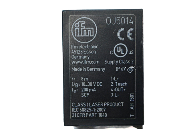 IFM OJ5014 Retro-reflective LASER sensor OJPLFPKG/FO/AS