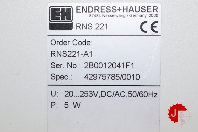Endress+Hauser RNS 221 Transmitter supply RNS221-A1