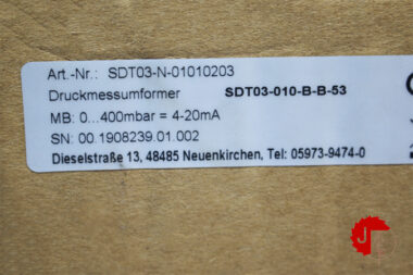 Seli SDT03-010-B-B-53 PARAMETERIZABLE MODULAR PRESSURE TRANSMITTER