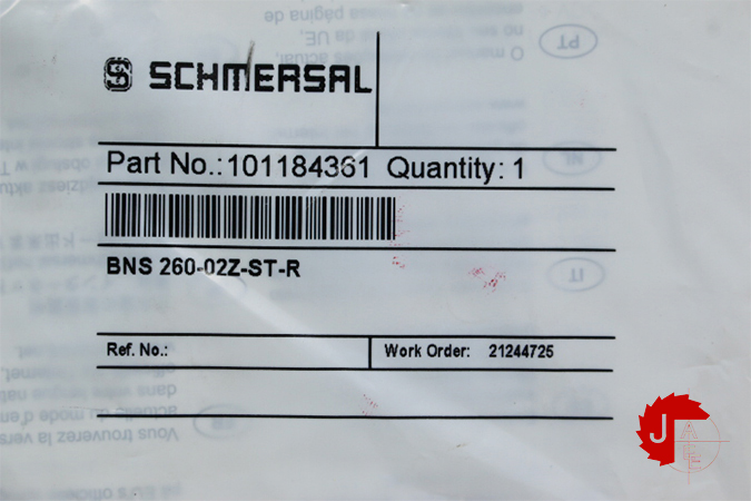 SCHMERSAL BNS 260-02Z-ST-R Magnetic safety sensors 101184361