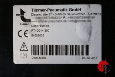 Timmer-Pneumatik PTI-D2-H-300 PNEUMATIC GLUE PUMP