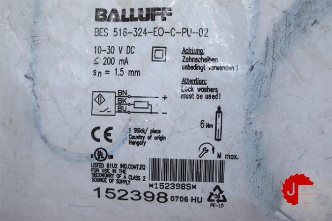 BALLUFF BES 516-324-EO-C Inductive standard sensors BES01A8