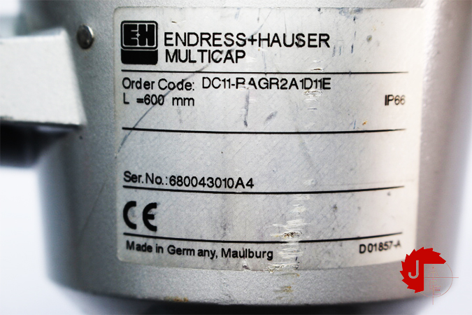 ENDRESS+HAUSER Multicap DC11 Level measurement Capacitive DC11-P-RAGR2A1D11E