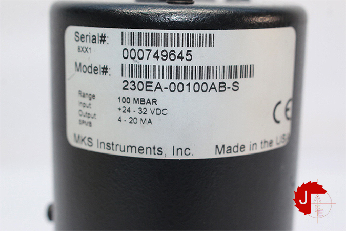 MKS TYPE 230 Industrial Absolute Pressure Transmitters 230EA-00100AB-S - Image 3