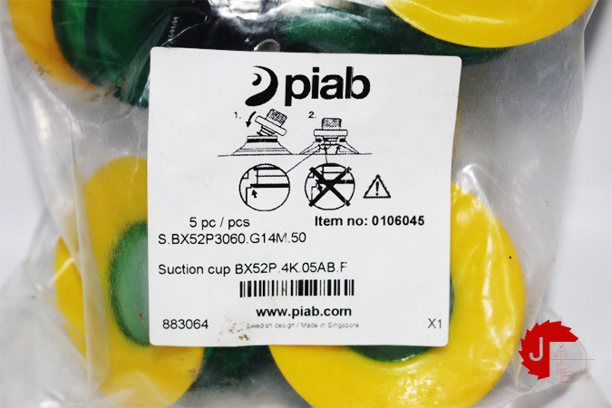 PIAB B52 Suction cup B52XP Polyurethane 30/60, G1/8" male with mesh filter B52XP.4K.05AI
