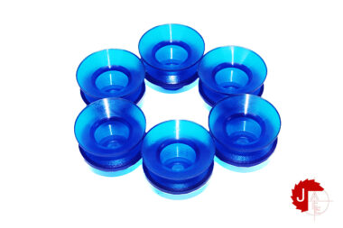 FIPA 23.030.107 Suction cup Bellows vacuum cup diam. 30 mm (1.5 bellows) vinyl blue