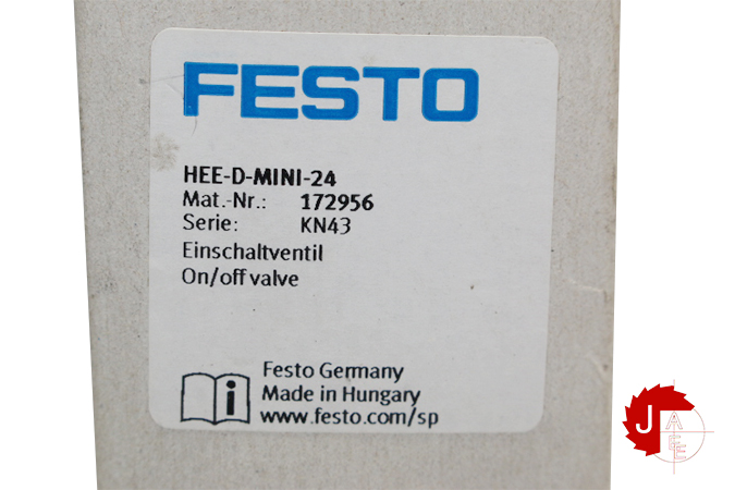 FESTO HEE-D-MINI-24 On/off valve 172956