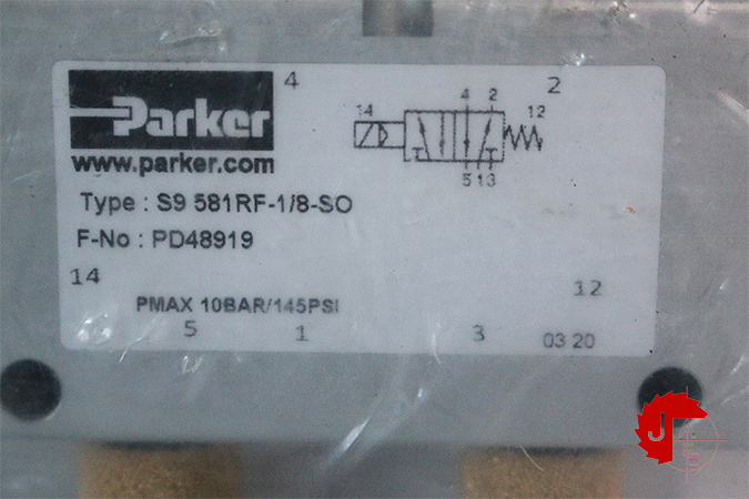 Parker S9 581RF-1/8-SO SINGLE SOLENOID VALVE