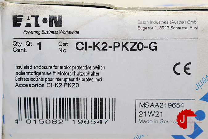 EATON CI-K2-PKZ0-G Insulated enclosure - Jordan Anwar Est.