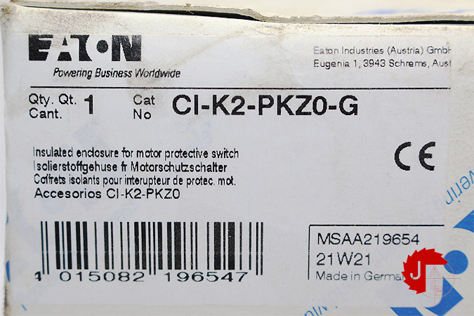 EATON CI-K2-PKZ0-G Insulated enclosure