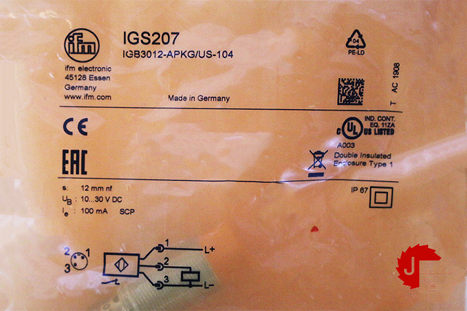 IFM IGS207 Inductive sensor IGB3012-APKG/US-104