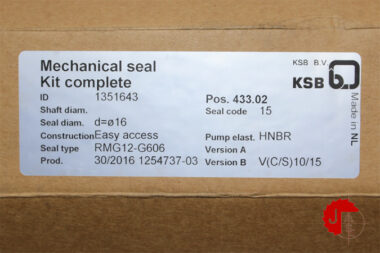 KSB 1351643 Mechanical Seal Kit Complete