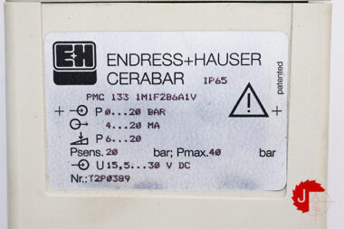 Endress+Hauser PMC 133 1M1F2B6A1V PRESSURE SWITCH