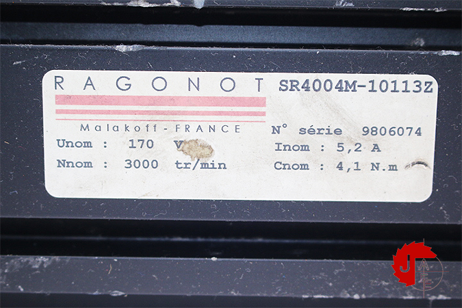 RAGONOT SR4004M-10113Z SERVO MOTOR