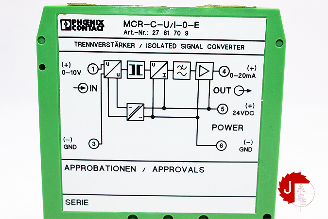 Phoenix Contact MCR-C-U/I-0-E SIGNAL CONDITIONER