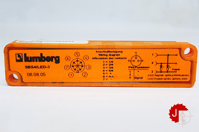lumberg SBS4/LED-3 ACTUATOR / SENSOR DISTRIBUTION BOX