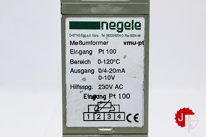 NEGELE Pt 100 Temperature converter