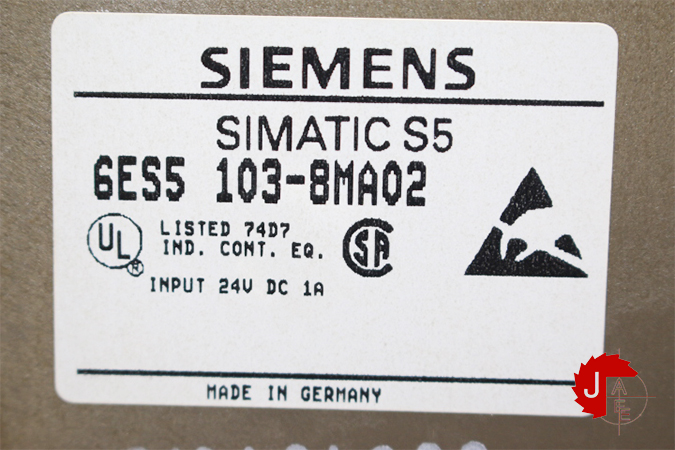 SIEMENS 6ES5103-8MA02 CPU MODULE