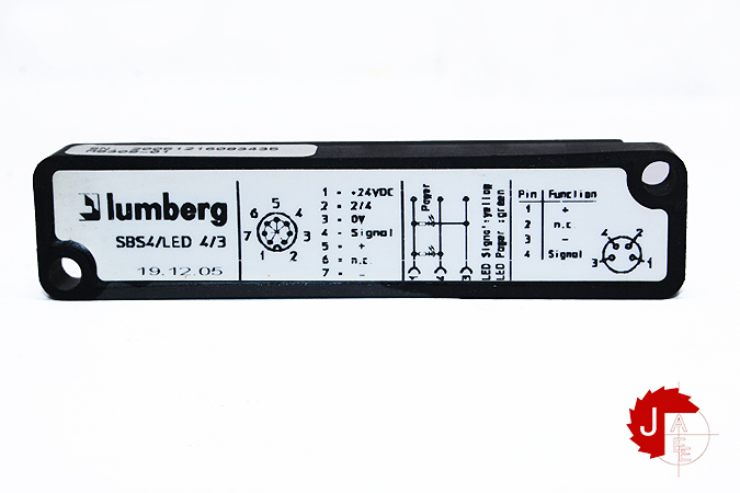 Lumberg SBS4/LED 4/3 ACTUATOR / SENSOR DISTRIBUTION BOX